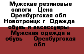 Мужские резиновые сапоги › Цена ­ 300 - Оренбургская обл., Новотроицк г. Одежда, обувь и аксессуары » Мужская одежда и обувь   . Оренбургская обл.